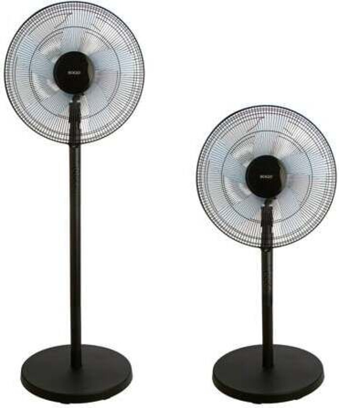 Floor Fan 16/40cm Black Vifte