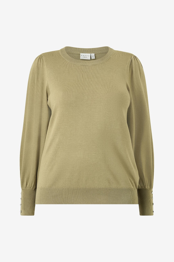 Genser KClizzy Round Neck Pullover Buttons - Grønn