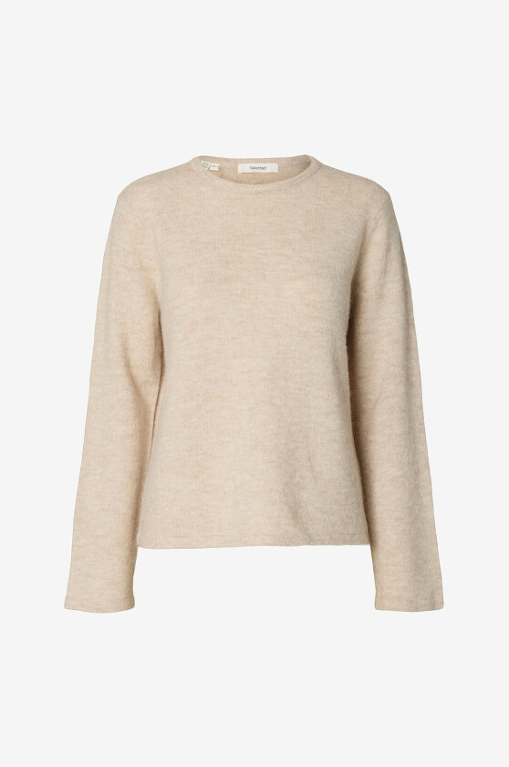 Genser Slwlulu New Ls Knit O-Neck - Grå