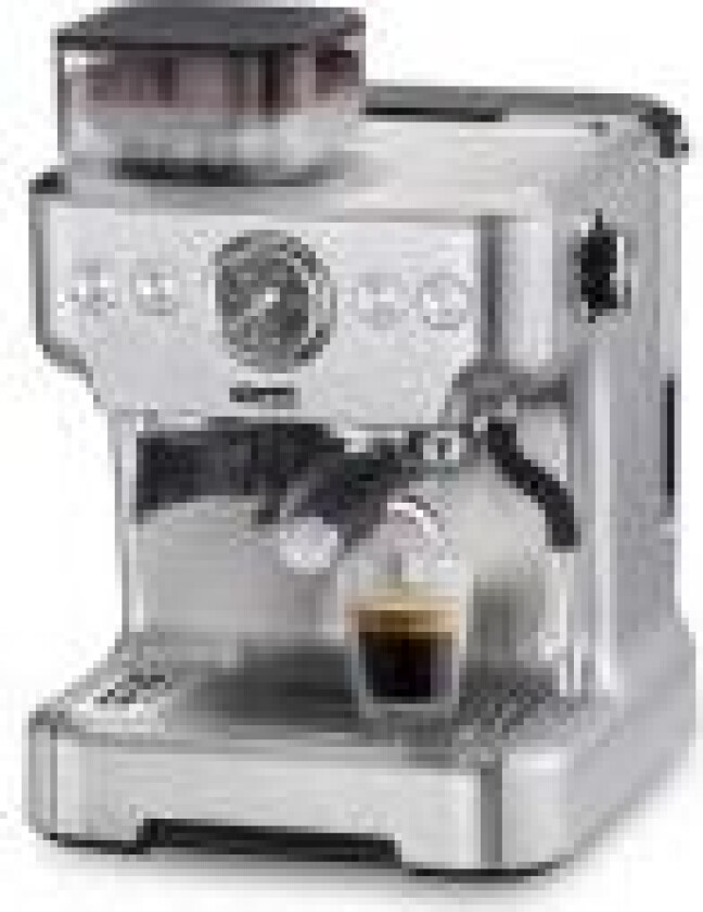 Barista Plus, Espressomaskin, 2,7 l, Kaffe bønner, Innebygd kaffekvern, 2300 W, Sort, Sølv