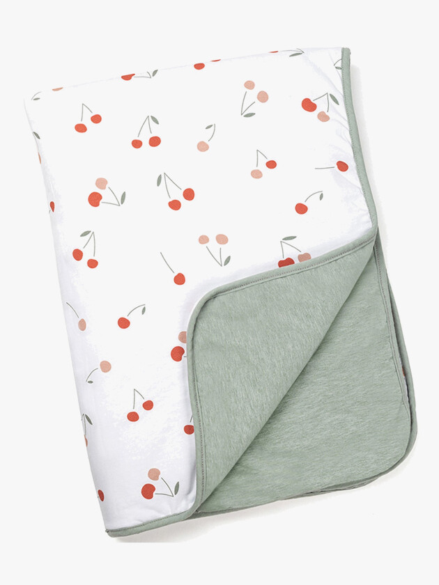 Vattert Teppe Kirsebær - Tekstiler - 100% Polyester