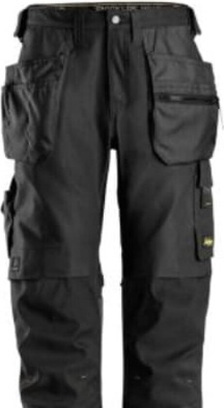 HULTAFORS Snickers arbejdsbuks str. 56 - Sort regular fit normal lgd., m/knæ- & hængelomme - 6224