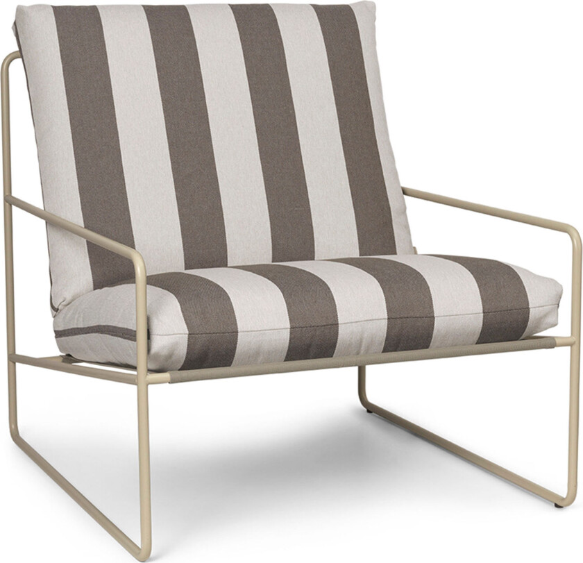 Desert lenestol Cash stripe-chocolate