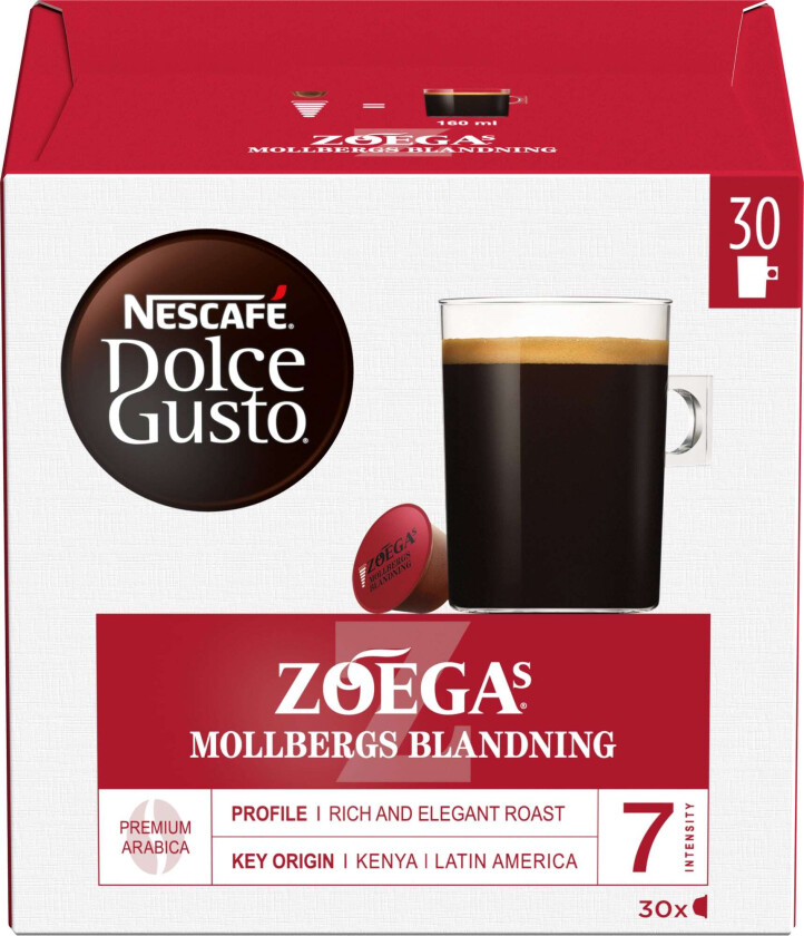 Zoegas Mollbergs Blandning kaffekapsel, 30 stk., 300 g