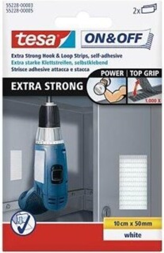 On & Off Extra Strong Strips 50 mm : 10 cm