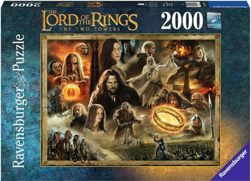 Bilde av Puslespill 2000 LOTR The Two Towers