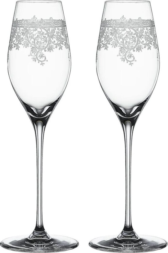 Arabesque champagneglass 30 cl 2-pakning Klar
