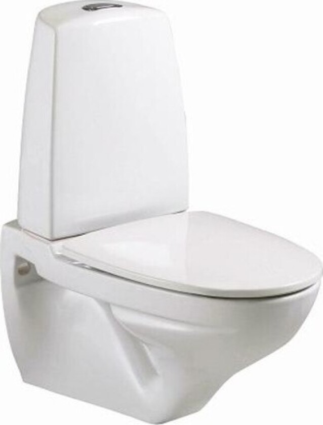 Sign vegghengt toalett, rengjøringsvennlig, hvit