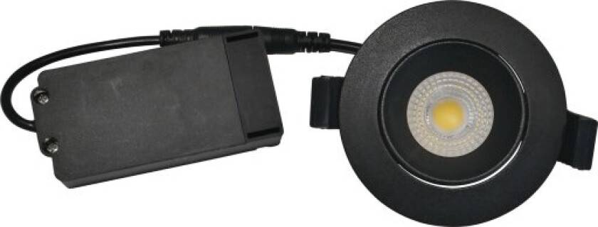 Velia Low Profile downlight, 5W/4000K, LED, matt svart