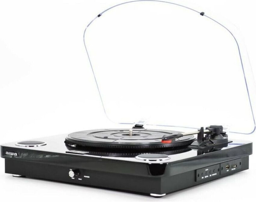 Aiwa GBTUR-120BK, Svart, 33,45,78 RPM, 2.1+EDR, 10 m, 10 W, 100 - 20000 Hz