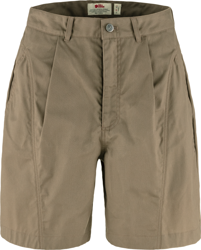 Women's Vardag Shorts Suede Brown 40, Suede Brown
