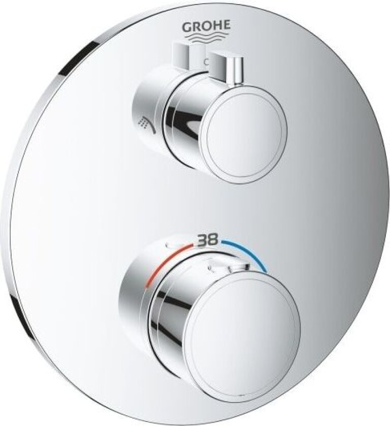 GROHE Grohtherm frontplate for smartbox rundt hode og hånddusj