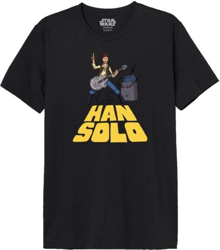 Disney T-skjorte - Han Solo Band - M til XXL - Herrer - svart