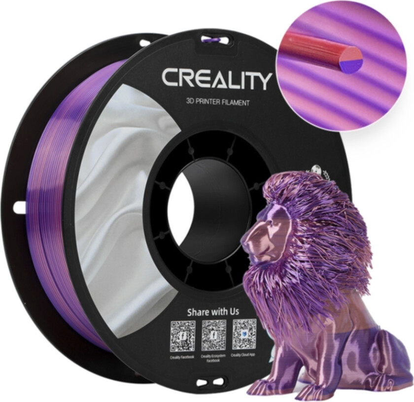 CR-PLA Silk - 1.75mm - 1kg Rosa/Lilla