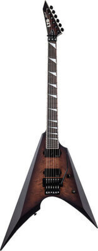 LTD Arrow QM Dark Brown Burst