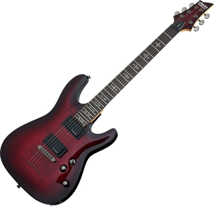 Schecter Demon 6 Crimson Red Burst