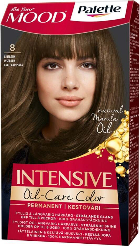 Hair Colour 4 in 1 No. 8 Light Brown - pcs 1