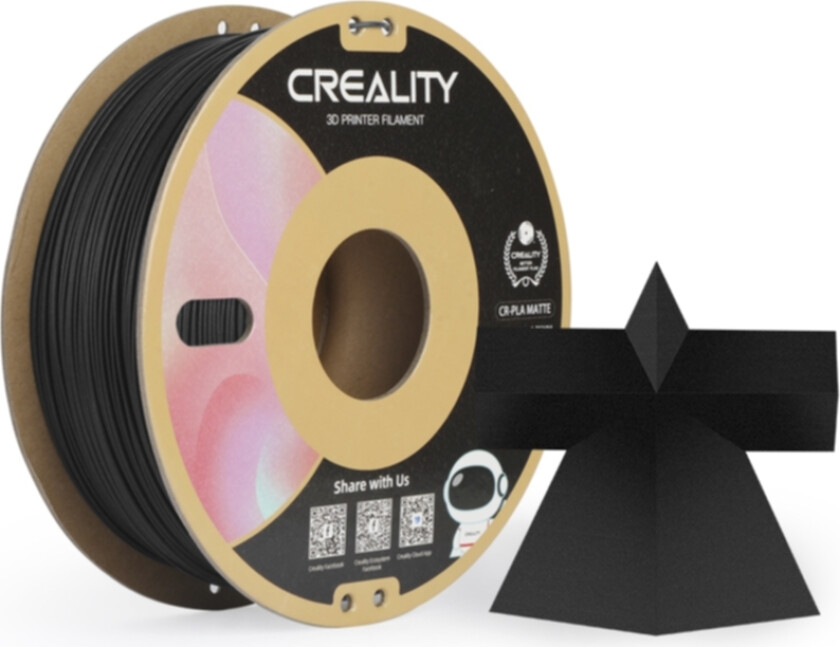 CR-PLA Matte - 1.75mm - 1kg Matte Black