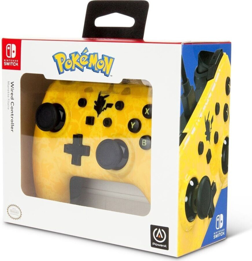 PowerA Wired Controller Switch Pok?mon Pikachu Silhouette - Switch