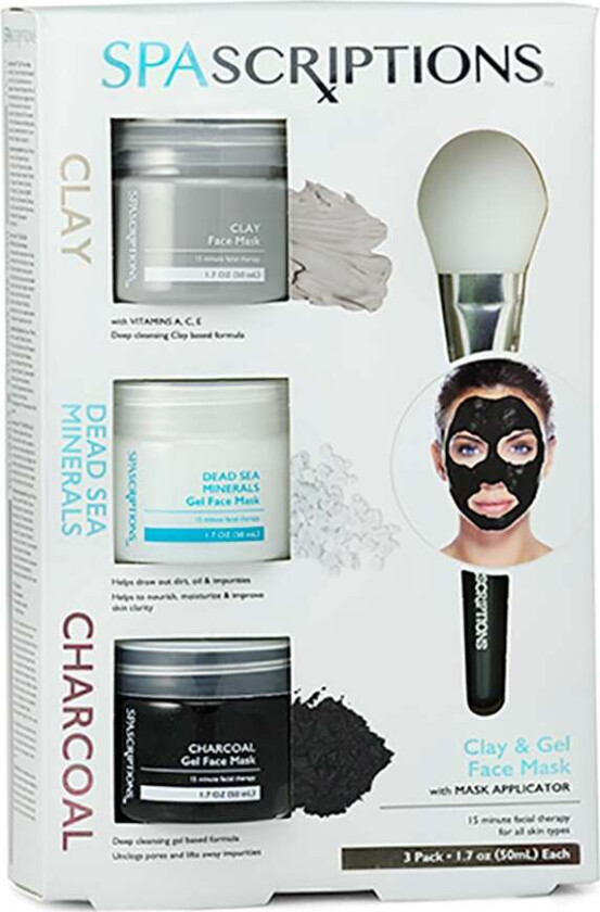 Dead Sea, Charcoal & Clay Masks, 150 ml  Ansiktsmaske