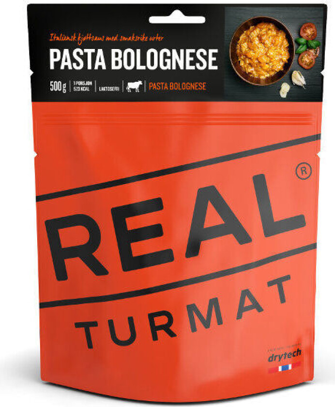 Real Turmat Pasta Bolognese, frysetørket turmat No color