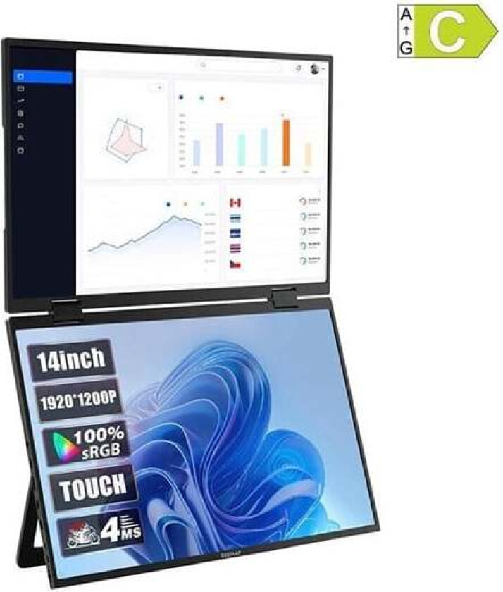Z14W Portable Monitor with a 14-inch dual