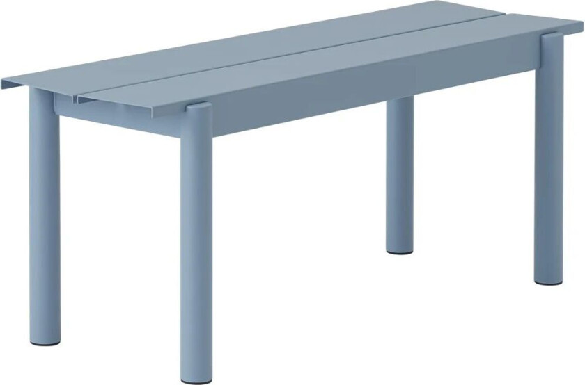 Linear Steel Bench benk 110x34 cm Pale blue