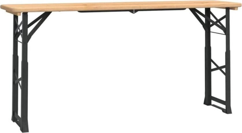 Sammenleggbart ølbord 170x50x75/105 cm heltre gran