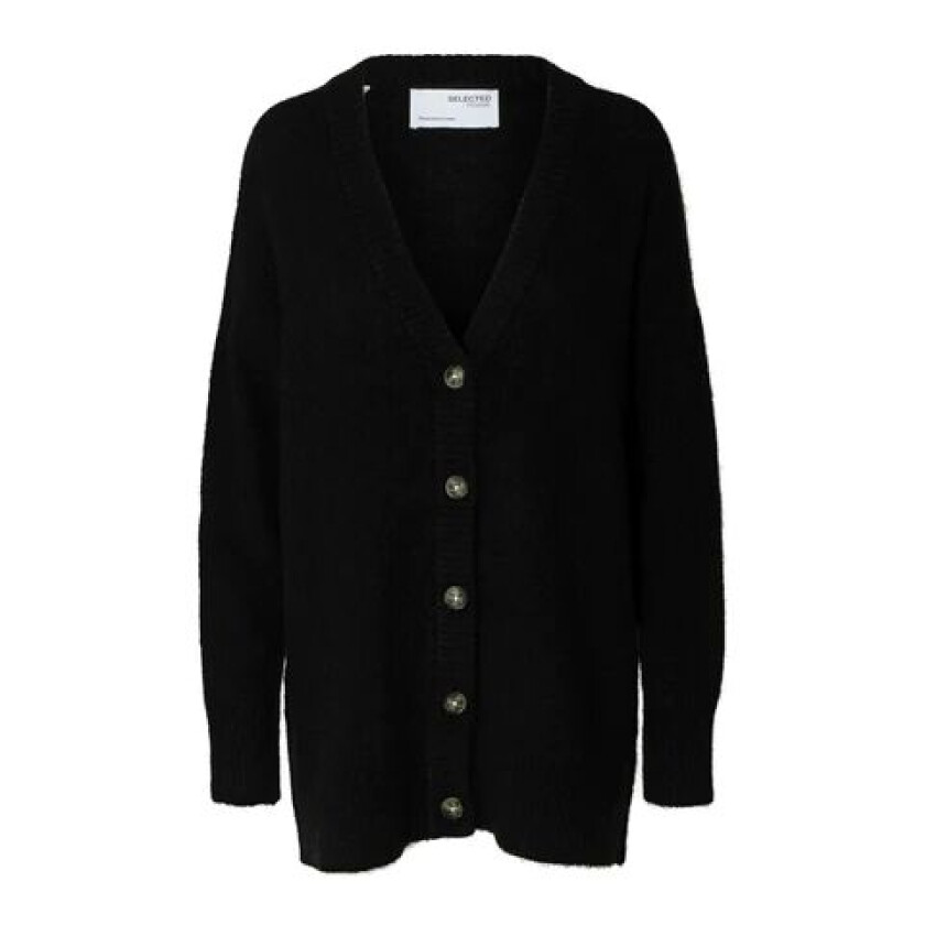 Maline LS Knit Long Cardigan - Black XS