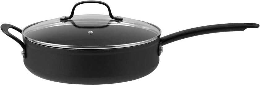 Arc sautépanne med glasslokk sort - 26 cm