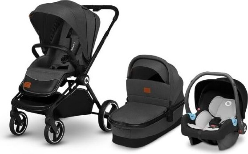3 In 1 Strollers - Lo-Mika 3 In 1 Grey Graphite