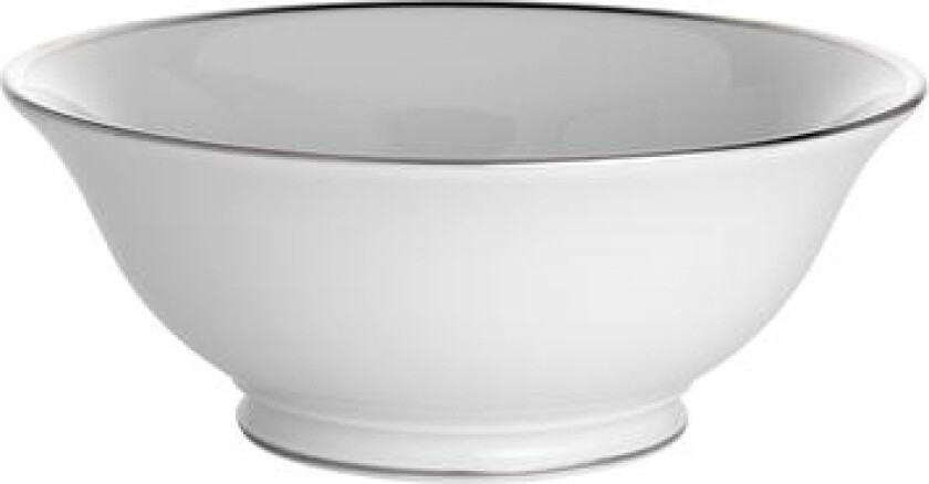 Bistro salatbolle nr. 8 hvit/sølv - 22 cm