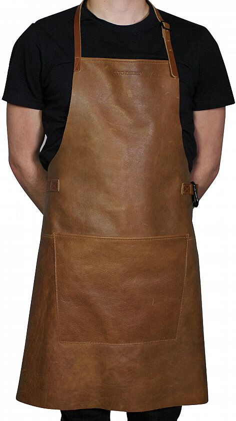 Bilde av BBQ style Forkle Skinn Vintage Cognac