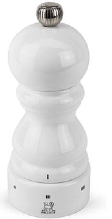 Paris uS Pepperkvern Hvit lakk 12cm