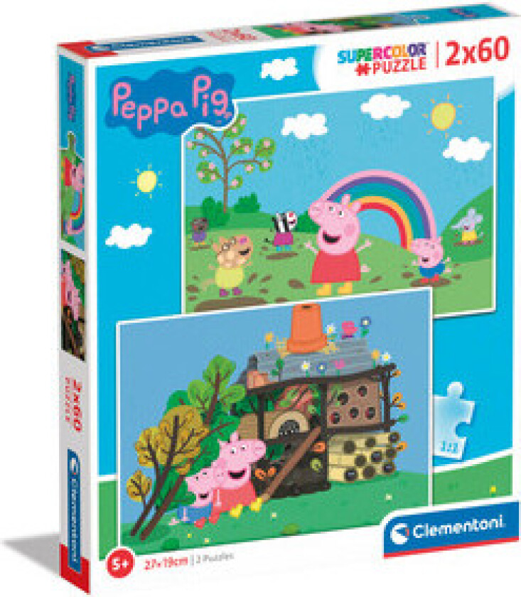 Jigsaw Puzzle - Peppa Pig 2x60st. Gulv