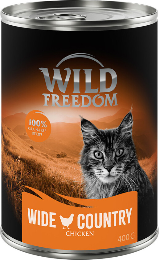 5 + 1 gratis! Wild Freedom Adult 6 x 400 g - Wide Country - Kylling