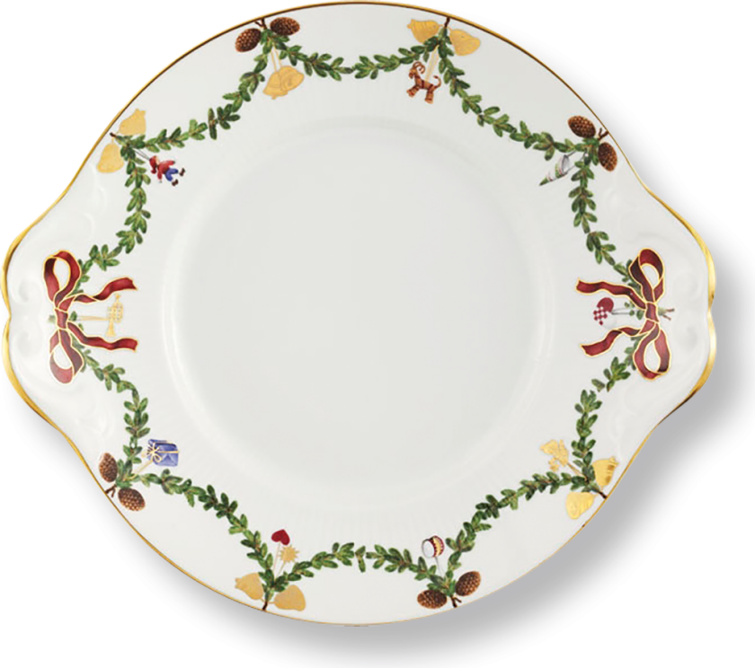 Stjerne Riflet Jul Fat 27 cm