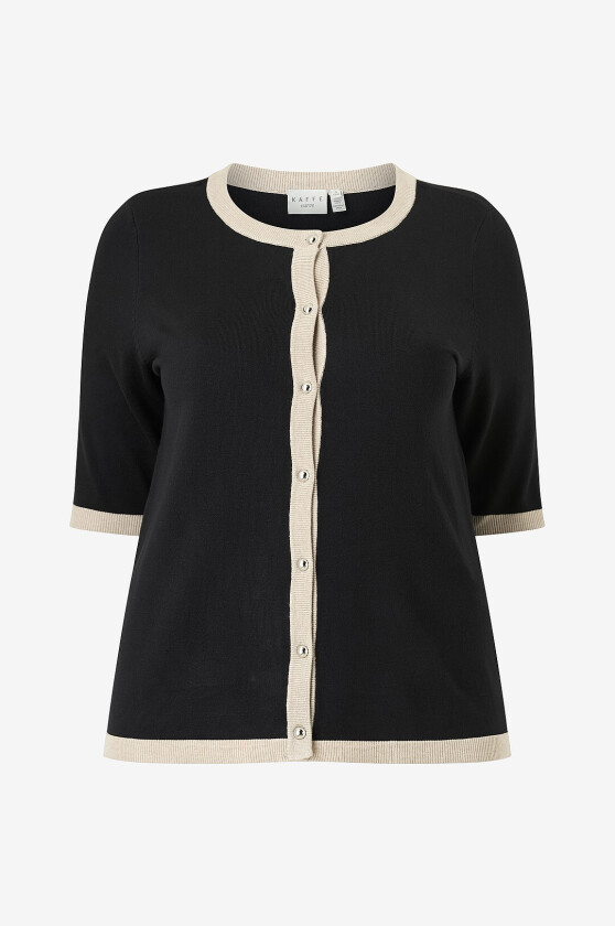 Kardigan KClizzy Contrast Cardigan - Svart