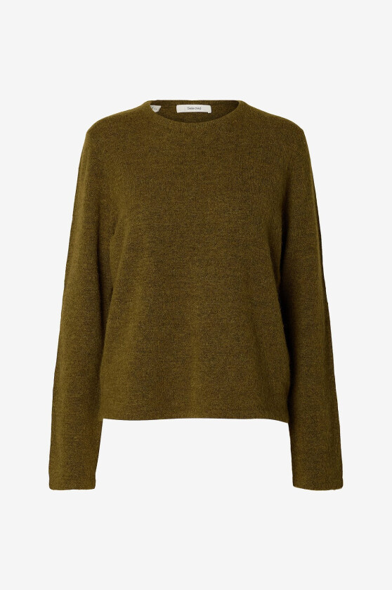 Genser Slwlulu New Ls Knit O-Neck - Natur