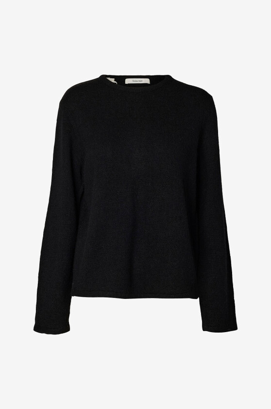 Genser Slwlulu New Ls Knit O-Neck - Svart