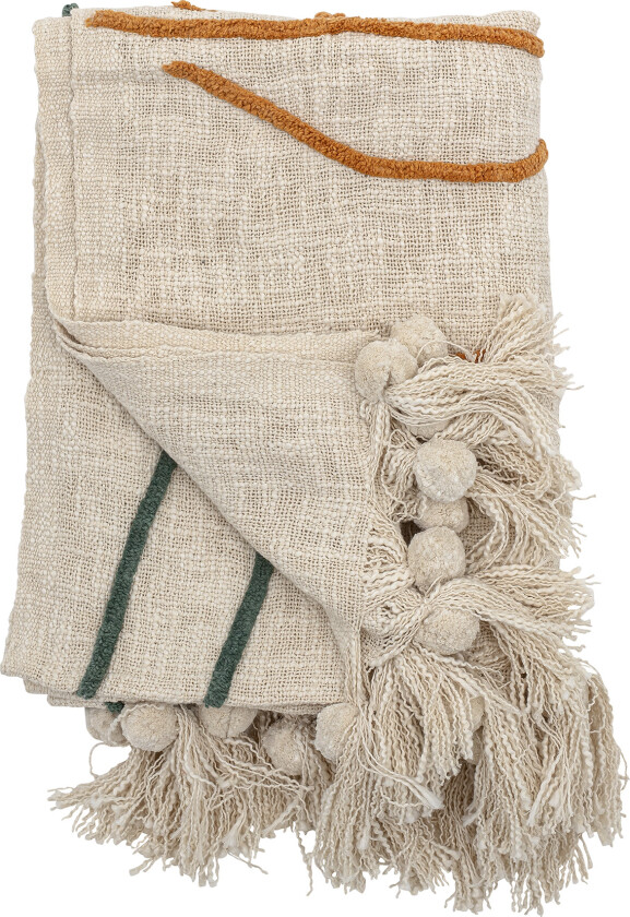 Pledd Bomull Natur 150x125 cm