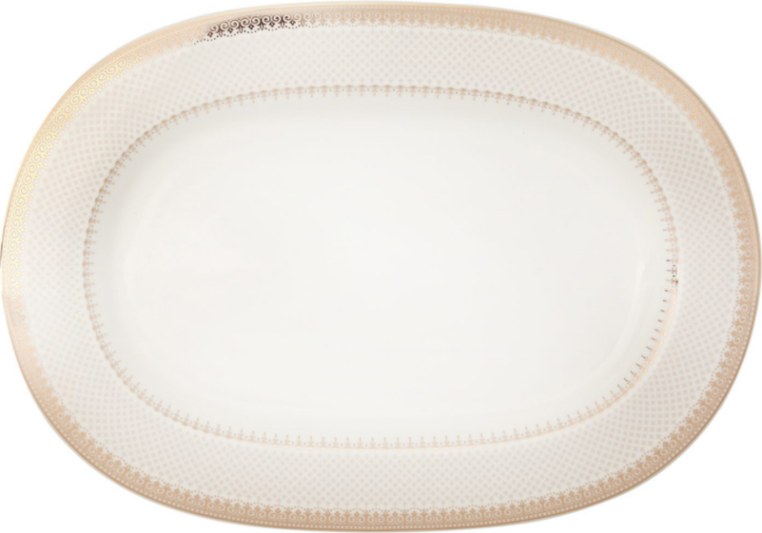 Gold Grande Oval Fat 24x34,5 cm.