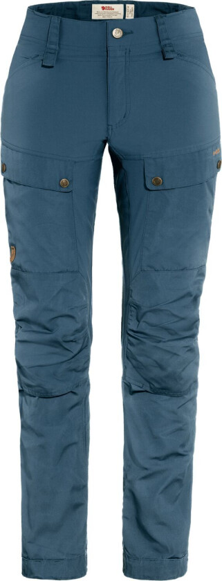 KEB TROUSERS CURVED W INDIGO BLUE