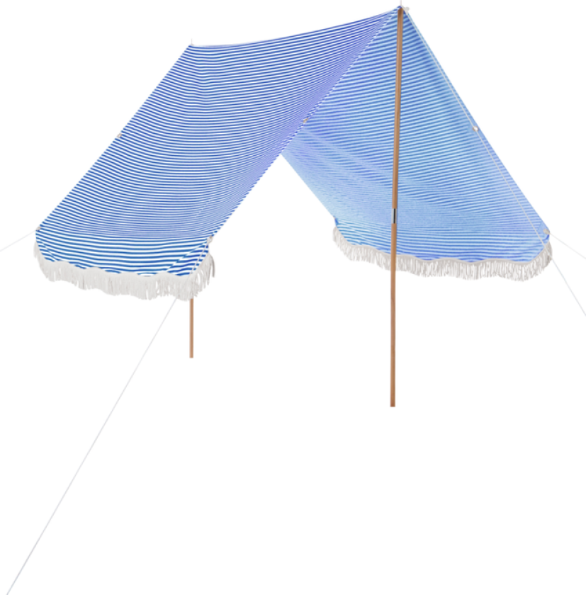 SOMORA strandtelt Blå/stripet