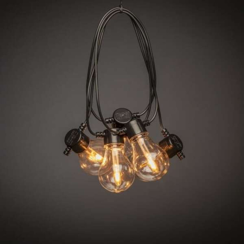 2341-800SP Solcellelyskæde Udvendigt Batteridrevet Antal pærer 10 LED (RGB) Bernstein Oplyst Længde: 4.5 m Lysfarve kan indstilles , Timer, Kan