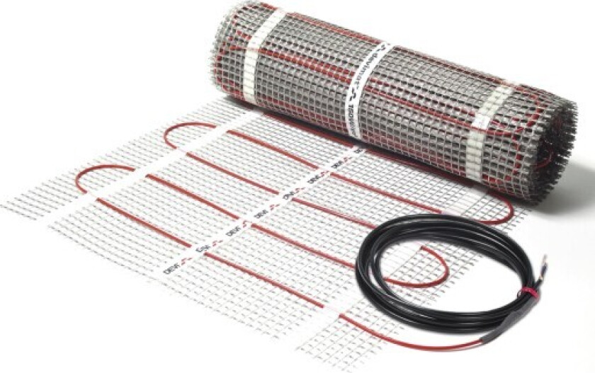 DEVI Varmematte DTIF-100, 800W, 0,5x16 m (8 m²), følerrør