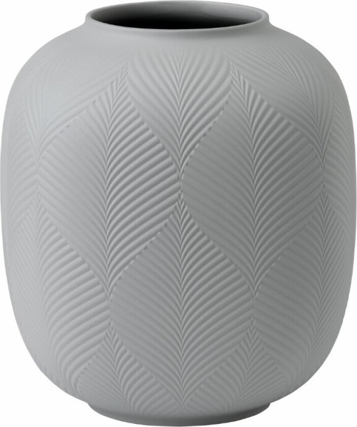 Jasper Folia Rounded Vase Dove Grey 21 cm