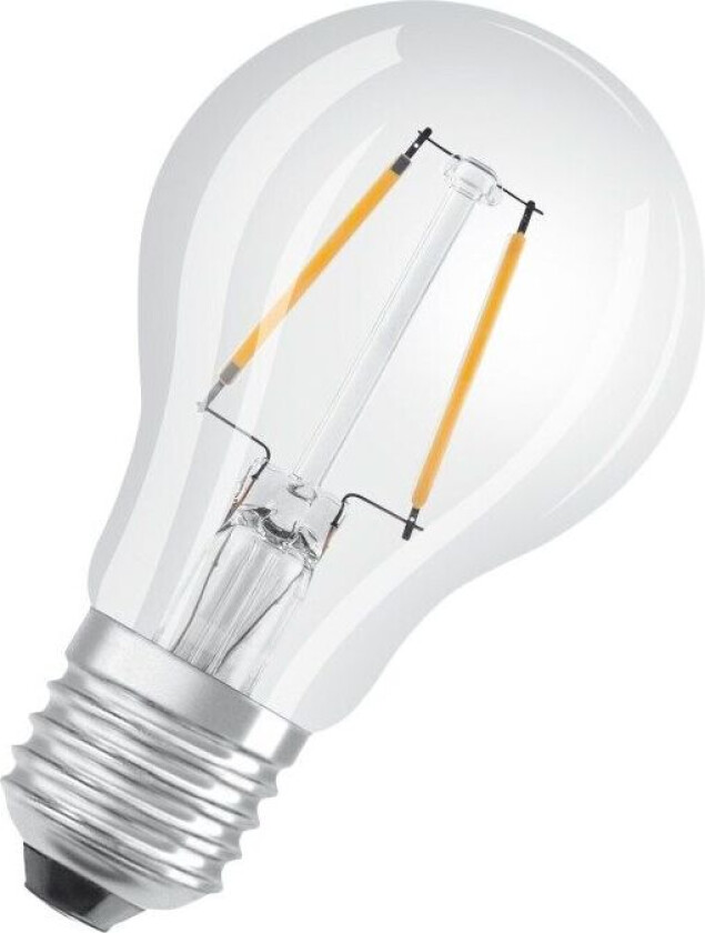 OSRAM LED STAR - LED-filamentlyspære - form: A15 - klar finish - E27 - 2 W (ekvivalent 15 W) - klasse F - varmt hvitt lys - 6500 K