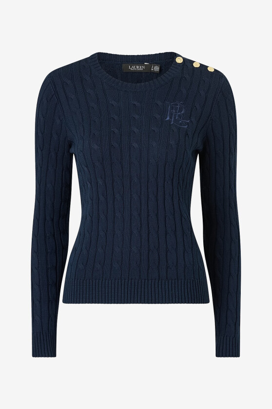 Topp Br Rayon Pltd Ctn-Sweater-Pullover - Blå