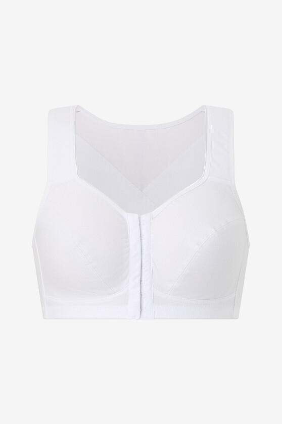 Cotton X-Back, rynket foran for bedre passform - Hvit